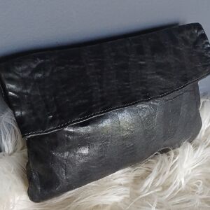 Vintage Buttery Soft  Leather Clutch